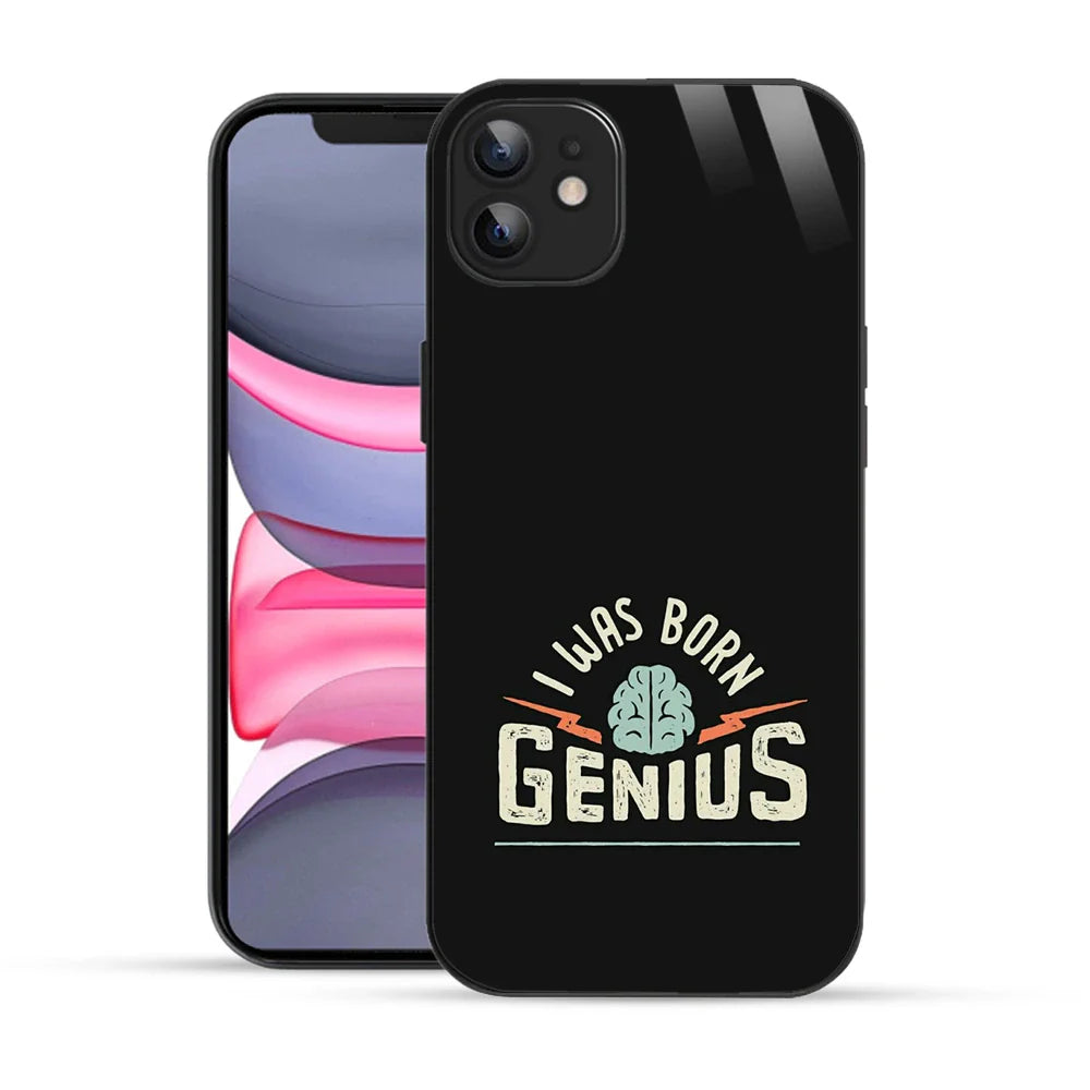 Bornstud Genius Mind Quote Printed Case for iPhone 11