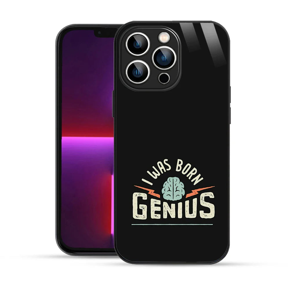 Bornstud Genius Mind Quote Printed Case for iPhone 13 Pro Max