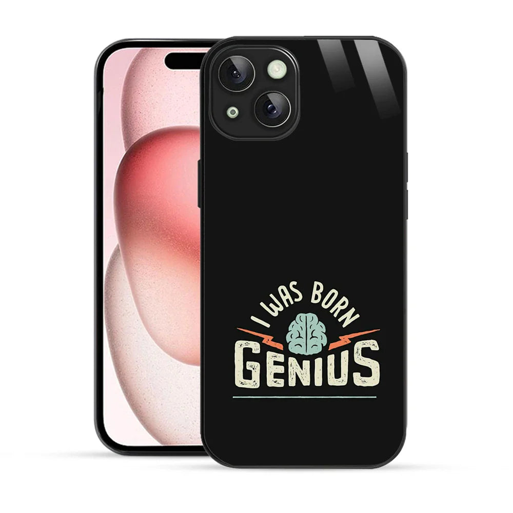 Bornstud Genius Mind Quote Printed Case for iPhone 15