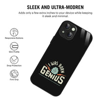 Bornstud Genius Mind Quote Printed Case for iPhone 15