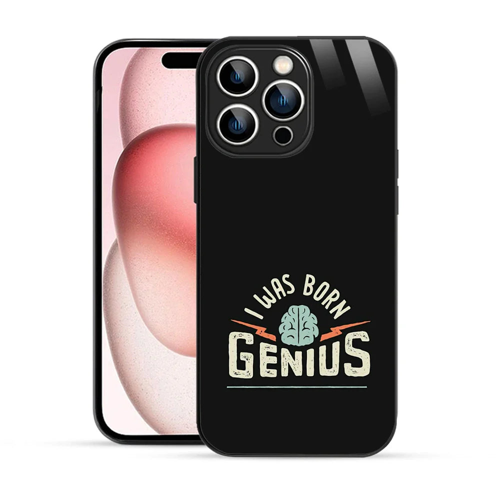 Bornstud Genius Mind Quote Printed Case for iPhone 15 Pro