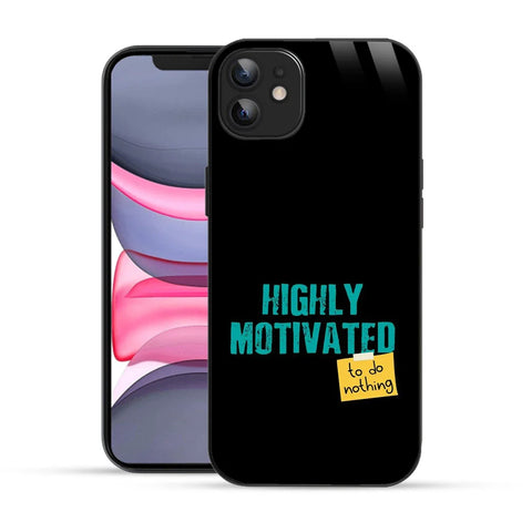 Bornstud Lazy Motivation Quote Printed Case for iPhone 11