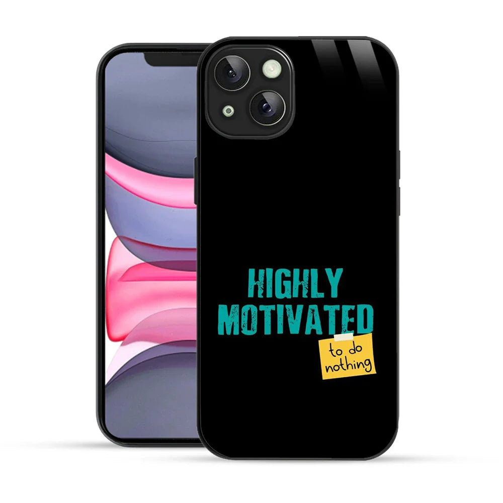 Bornstud Lazy Motivation Quote Printed Case for iPhone 13