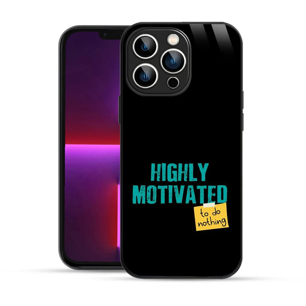 Bornstud Lazy Motivation Quote Printed Case for iPhone 13 Pro Max