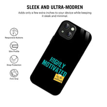 Bornstud Lazy Motivation Quote Printed Case for iPhone 15