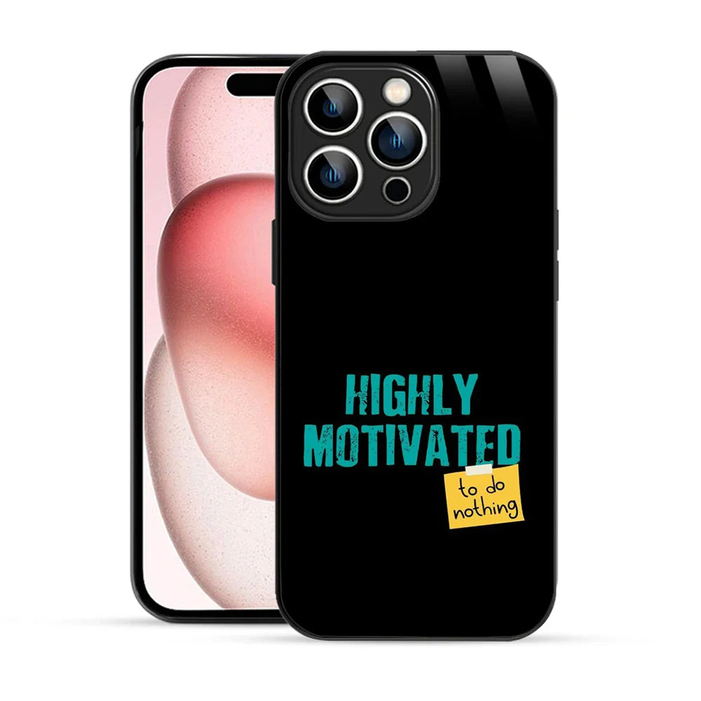 Bornstud Lazy Motivation Quote Printed Case for iPhone 15 Pro