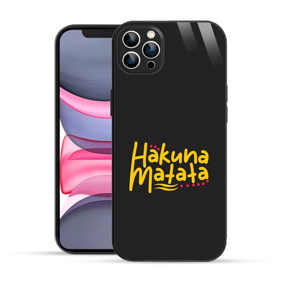 Bornstud Hakuna Matata Quote Printed Case for iPhone 12 Pro