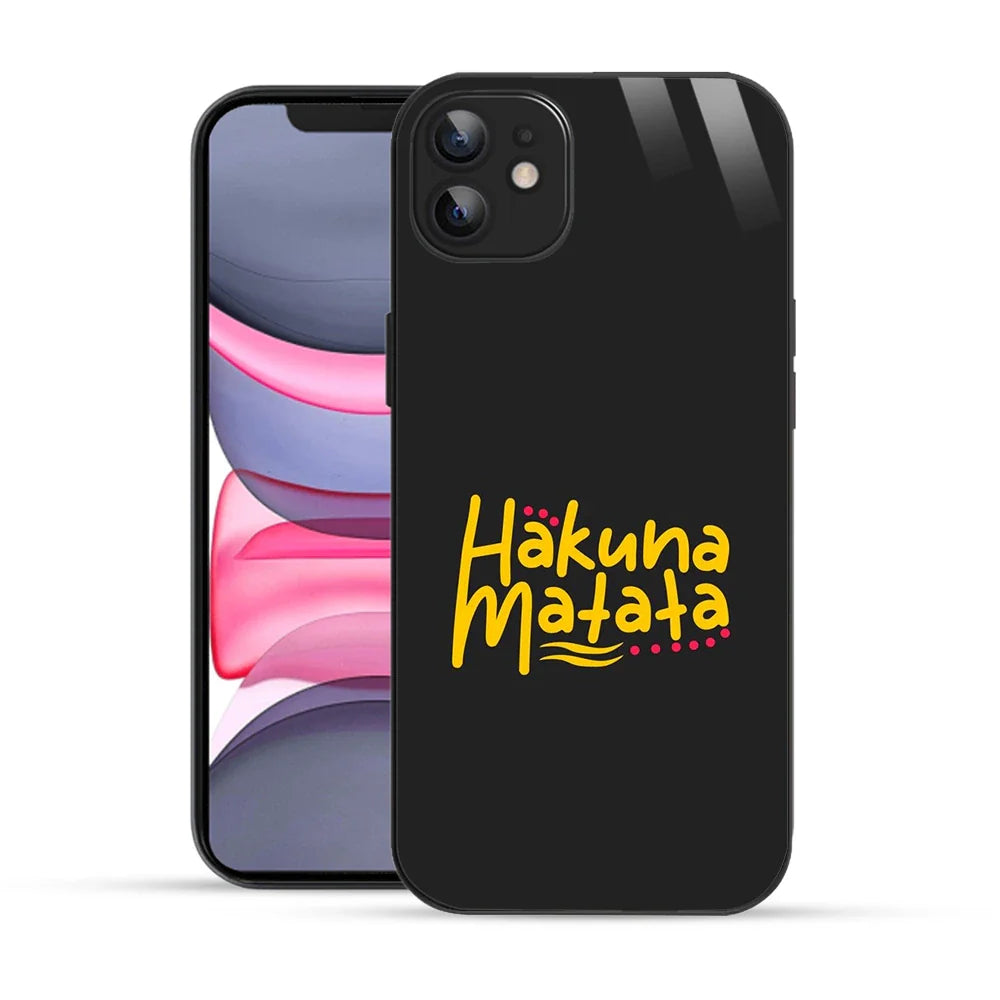 Bornstud Hakuna Matata Quote Printed Case for iPhone 11