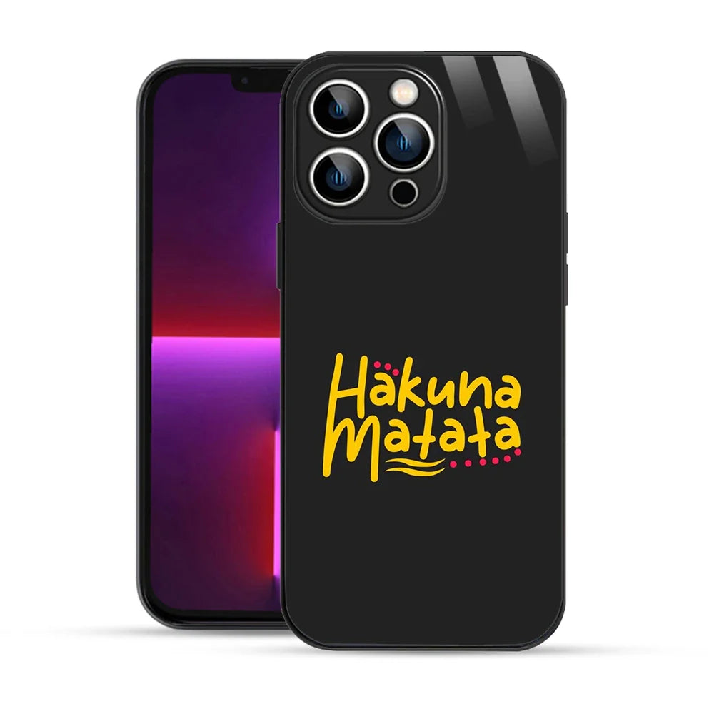 Bornstud Hakuna Matata Quote Printed Case for iPhone 13 Pro Max