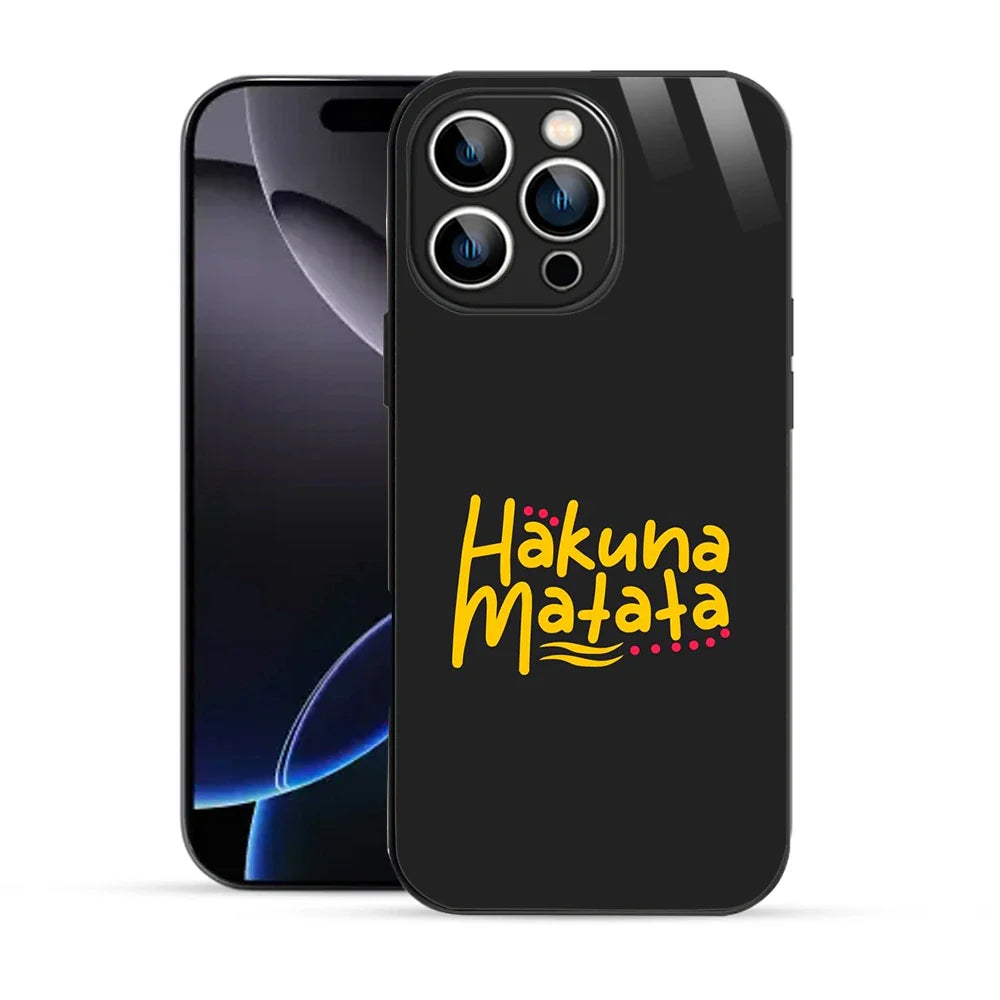 Bornstud Hakuna Matata Quote Printed Case for iPhone 16 Pro
