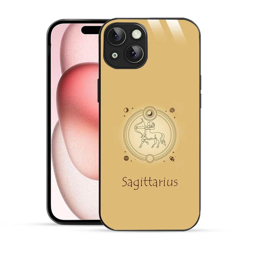 Bornstud Zodiac Saggitarius Yellow Printed Case for iPhone 15 - Bornstud