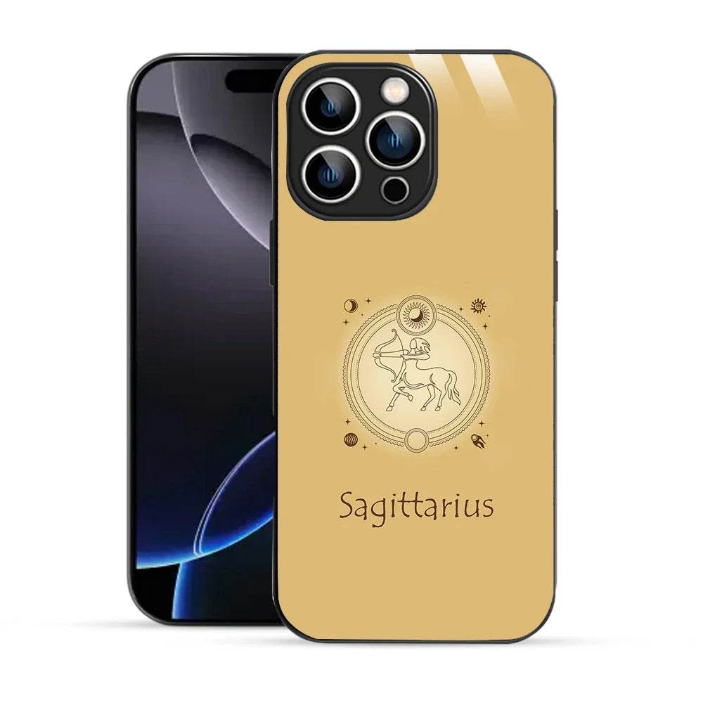Bornstud Zodiac Saggitarius Yellow Printed Case for iPhone 16 Pro Max - Bornstud