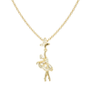 Elegant Butterfly Ballerina Pendant Necklace
